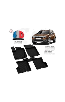 Dacia Duster 4d Araca Özel Havuzlu Kauçuk Paspas 2009-2018