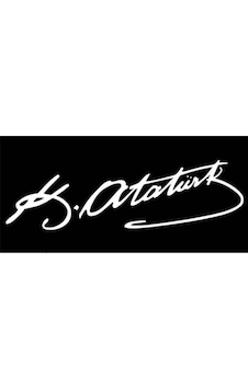 K.Atatürk Imzası Sticker Beyaz 14 X 3.5 Cm Sticker K.Atatürk Imzası Sticker Beyaz 14 X 3.5 Cm Sticker