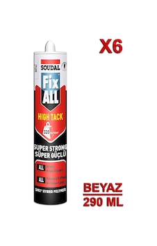 Soudal Fix All High Tack 290 Ml Beyaz 6 Adet Soudal Fix All High Tack 290 Ml Beyaz 6 Adet