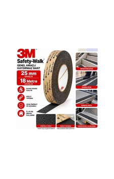 3m 610 Safety Walk Genel Amaçlı Kaydırmaz Bant 25mm X 18 Metre Siyah Bant Marketim 3m 610 Safety Walk Genel Amaçlı Kaydırmaz Bant 25mm X 18 Metre Siyah Bant Marketim
