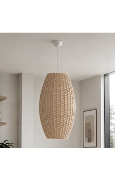 Bernel Krem Rattan Sarkıt Avize Bernel Krem Rattan Sarkıt Avize