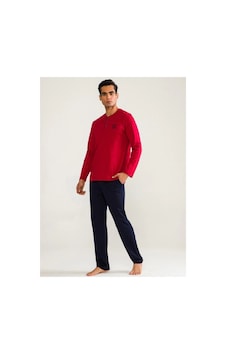 Moda Dua D's Damat 01005 Uzun Kol Pijama Takımı bordo Moda Dua D's Damat 01005 Uzun Kol Pijama Takımı bordo