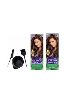 Koleston Natural Saç Boya 5.0 Açık Kahve 2 Adet+Boyama Seti Koleston Natural Saç Boya 5.0 Açık Kahve 2 Adet+Boyama Seti