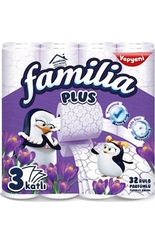 Familia Parfümlü Tuvalet Kağıdı 3 Katlı 32'li Familia Parfümlü Tuvalet Kağıdı 3 Katlı 32'li