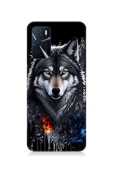 Oppo A55 Uyumlu Silikon Kılıf Yalnız Kurt Oppo A55 Uyumlu Silikon Kılıf Yalnız Kurt