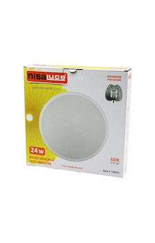 Nisaluce Eamp-106/b Ledli Armatür 24w 6500k 2160lm Beyaz Çerçeve Radar Sensörlü Diğer Nisaluce Eamp-106/b Ledli Armatür 24w 6500k 2160lm Beyaz Çerçeve Radar Sensörlü Diğer