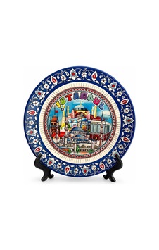 İstanbul Temalı Porselen Dekoratif Tabak 12 Cm Alk5835 Diğer İstanbul Temalı Porselen Dekoratif Tabak 12 Cm Alk5835 Diğer