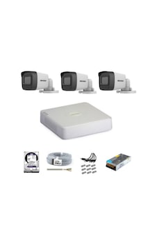 Hikvision 3 Kameralı Güvenlik Kamera Hazır Set Hikvision 3 Kameralı Güvenlik Kamera Hazır Set