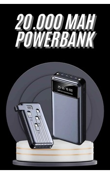 Hızlı Şarj Özellikli 20.000 Mah Dijital Göstergeli Usb Girişli Android Ve İos Uyumlu Powerbank Diğer 67306219 Hızlı Şarj Özellikli 20.000 Mah Dijital Göstergeli Usb Girişli Android Ve İos Uyumlu Powerbank Diğer 67306219