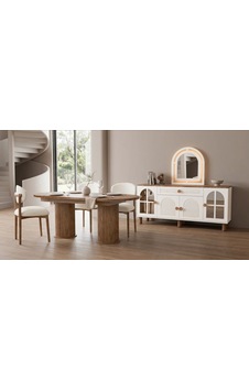 Naturel Mdf Yemek Odası Takımı Aytaşı Naturel Mdf Yemek Odası Takımı Aytaşı