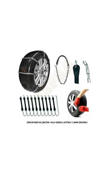 Mefsa Zincir Çektak 10lu Gergi Lastikli 12mm Zincirli