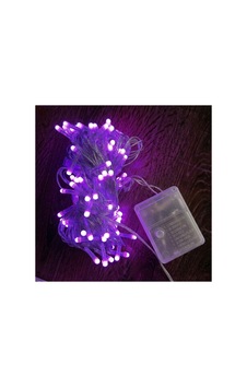 Glbl-tstil4136 10m 100 Led Damla Uçlu Pembe Işık Şeffaf Kablo Renk