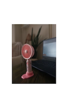 Mini Şarjlı El Fanı Telefon Standlı 3 Kademeli Usb Şarjlı Taşınabilir Fan Pembe Mini Şarjlı El Fanı Telefon Standlı 3 Kademeli Usb Şarjlı Taşınabilir Fan Pembe