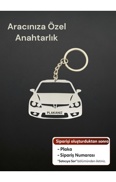 Plakanıza Özel Honda Civic Paslanmaz Çelik Anahtarlık Plakanıza Özel Honda Civic Paslanmaz Çelik Anahtarlık
