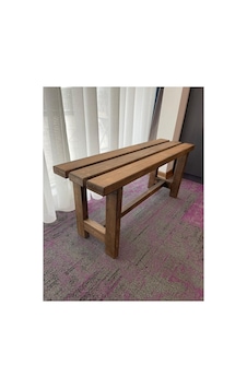 Ahşap Bank 100x30x43 Cm Kahverengi Kahverengi
