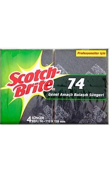 Scotch Brite 74 Genel Amaçlı Bulaşık Süngeri 4 Adet Sarı Scotch Brite 74 Genel Amaçlı Bulaşık Süngeri 4 Adet Sarı