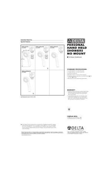 Delta Faucet Tek Püskürtme El Tipi Duş Başlığı, Beyaz 59462-whb-pk Delta Faucet Tek Püskürtme El Tipi Duş Başlığı, Beyaz 59462-whb-pk