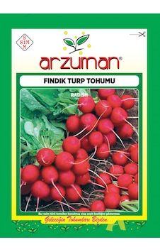 Arzuman Kırmızı Beyaz Fındık Turp Tohumu 25 GR Arzuman Kırmızı Beyaz Fındık Turp Tohumu 25 GR