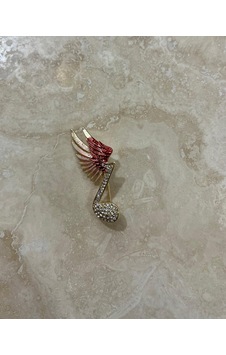 Kanatlı Nota Broş çok renkli Kanatlı Nota Broş çok renkli