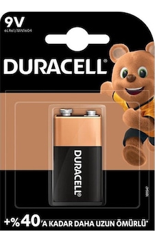 Duracell 9V Alkalin 9V Pil Tekli
