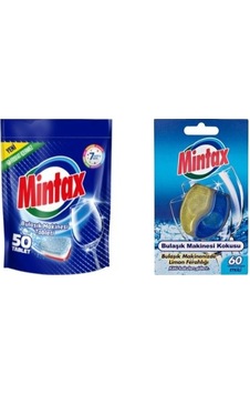 Mintax Bulaşık Makinesi Deterjanı 50 Tablet + Mintax Bulaşık Makinesi Kokusu Mintax Bulaşık Makinesi Deterjanı 50 Tablet + Mintax Bulaşık Makinesi Kokusu