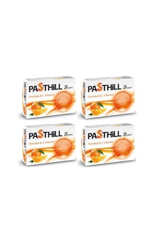 Pasthill Portakal 24 Adet Boğaz Pastil 4'lü Paket Pasthill Portakal 24 Adet Boğaz Pastil 4'lü Paket