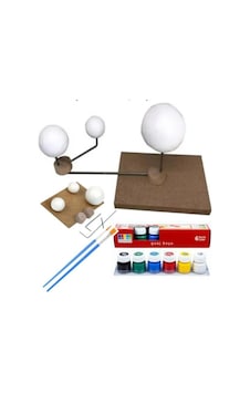 Güneş Dünya Ay Modeli 1 Paket 6 Renk Guaj Boya Fırça Gezegen Maketi Deney Seti Güneş Sistemi Modeli Güneş Dünya Ay Modeli 1 Paket 6 Renk Guaj Boya Fırça Gezegen Maketi Deney Seti Güneş Sistemi Modeli