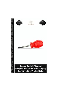 Delux Serisi Montaj Ekipmanı Küçük Alet Topaç Tornavida - Yıldız Uçlu Delux Serisi Montaj Ekipmanı Küçük Alet Topaç Tornavida - Yıldız Uçlu