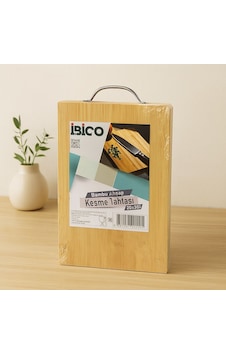Bambu Kesme Tahtası 20x30x1.7 Cm - Metal Kulplu Renkli Bambu Kesme Tahtası 20x30x1.7 Cm - Metal Kulplu Renkli