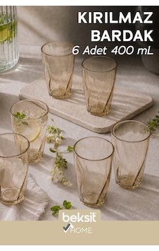 Home Glassy Kırılmaz Polikarbon 6'lı Bardak Sarı 400 Ml Sarı Sarı Home Glassy Kırılmaz Polikarbon 6'lı Bardak Sarı 400 Ml Sarı Sarı