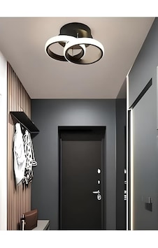 Lena Modern Tasarım Siyah Renk Salon Mutfak Hol Beyaz Ledli 2 Li Led Avize Siyah Lena Modern Tasarım Siyah Renk Salon Mutfak Hol Beyaz Ledli 2 Li Led Avize Siyah