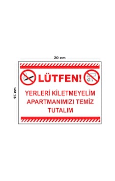 Metal Yerleri Kirletmeyelim Apartmanımızı Temiz Tutalım 15cm X 20cm Uyarı Levhası Yönlendirme Tabela Metal Yerleri Kirletmeyelim Apartmanımızı Temiz Tutalım 15cm X 20cm Uyarı Levhası Yönlendirme Tabela