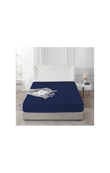 Lionas Lastikli %100 Pamuk Penye Çarşaf 140x200 Lacivert Lionas Lastikli %100 Pamuk Penye Çarşaf 140x200 Lacivert