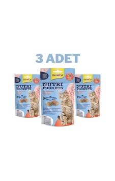 Gimcat Nutripockets Somonlu Kedi Ödülü 3 x 60 G Gimcat Nutripockets Somonlu Kedi Ödülü 3 x 60 G