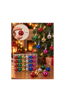 Yeni Yıla Özel 24 Parça Mini Yılbaşı Çam Ağacı Topları Karışık Renkli Noel Ağacı Süsü 24'lü Set 3 Cm Noel Süsü Yeni Yıla Özel 24 Parça Mini Yılbaşı Çam Ağacı Topları Karışık Renkli Noel Ağacı Süsü 24'lü Set 3 Cm Noel Süsü