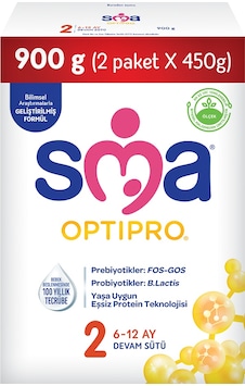 Sma Optipro 2 Devam Sütü 900 G Sma Optipro 2 Devam Sütü 900 G