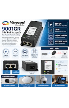 55v Microsemi 9001gr Poe Adaptör