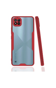 Newface - 224 - Realme C11 2021 Kılıf Platin Silikon - Csmo-tex - - Kırmızı Newface - 224 - Realme C11 2021 Kılıf Platin Silikon - Csmo-tex - - Kırmızı