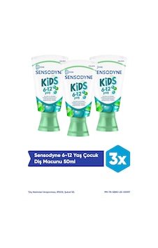 Sensodyne Promine 6 +yaş Çocuk Diş Macunu 50ml - Bubble Gum Aromalı X 3 Adet Diş Minesi Bakımı Sensodyne Promine 6 +yaş Çocuk Diş Macunu 50ml - Bubble Gum Aromalı X 3 Adet Diş Minesi Bakımı