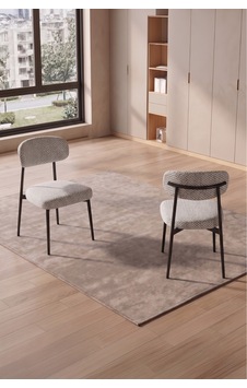 Robii 6 Adet Polo Metal Mutfak Sandalyesi, Yemek Masası Sandalyesi Açık Gri Robii 6 Adet Polo Metal Mutfak Sandalyesi, Yemek Masası Sandalyesi Açık Gri