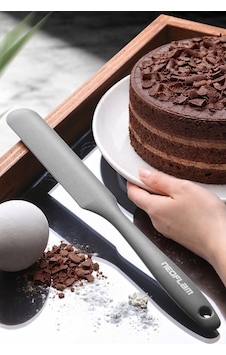 Neoflam Silikon Ince Pasta Spatulası Gri Gri Neoflam Silikon Ince Pasta Spatulası Gri Gri