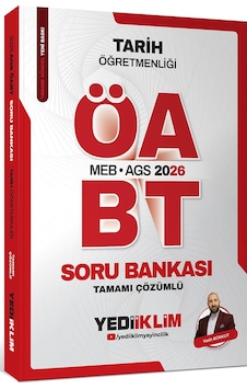 Yediiklim Yayınları 2026 Meb Ags Öabt Tarih Öğretmenliği Tamamı Çözümlü Soru Bankası Yediiklim Yayınları 2026 Meb Ags Öabt Tarih Öğretmenliği Tamamı Çözümlü Soru Bankası