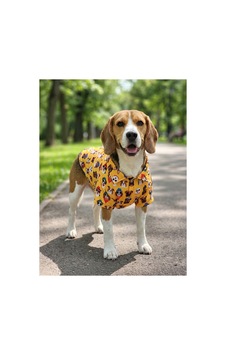 Güneş Gözlüklü Köpek Temalı Pop-art Yazlık Pet Gömleği Güneş Gözlüklü Köpek Temalı Pop-art Yazlık Pet Gömleği