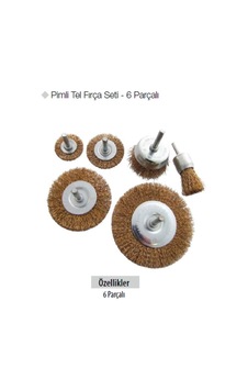 Gfb Pimli Tel Fırça Seti - 6 Parçalı Gfb Pimli Tel Fırça Seti - 6 Parçalı