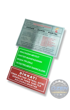 Tofaş Motor Etiket Takımı Doğan Kartal Şahin M131 Slx Panel Sticker 1 Takım Tofaş Motor Etiket Takımı Doğan Kartal Şahin M131 Slx Panel Sticker 1 Takım