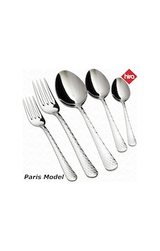 Hira Paris Paslanmaz Çelik 30 Parça Çatal Kaşık Kutulu Set Gümüş Hira Paris Paslanmaz Çelik 30 Parça Çatal Kaşık Kutulu Set Gümüş