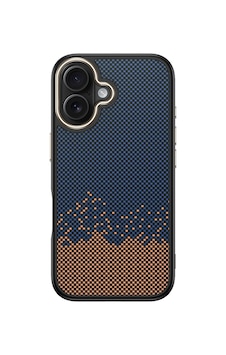 Apple Uyumlu iPhone 16 Kılıf Kablosuz Şarj Özellikli Karbon Fiber Görünümlü Antina Kapak Mavi Apple Uyumlu iPhone 16 Kılıf Kablosuz Şarj Özellikli Karbon Fiber Görünümlü Antina Kapak Mavi