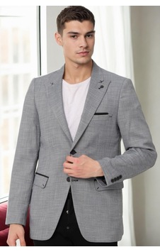C8058 Dewberry Erkek Ceket-gri C8058 Dewberry Erkek Ceket-gri