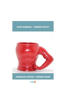 Estetik Kırmızı Vücut Porselen Kupa Bardak Çok Renkli Estetik Kırmızı Vücut Porselen Kupa Bardak Çok Renkli