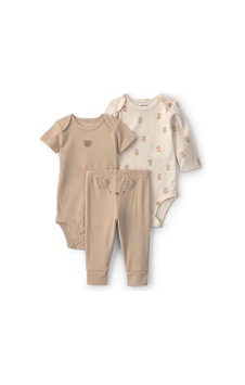 Carter's Bebek Layette 3'lü Body Alt Takım Bej 1v253010